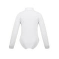 thumbnail image 2 of CHICTRY Kids Boys Latin Prom Dance Leotard Long Sleeve Shirt Romper Bodysuit Stage Performance Dancewear A White 12, 2 of 7