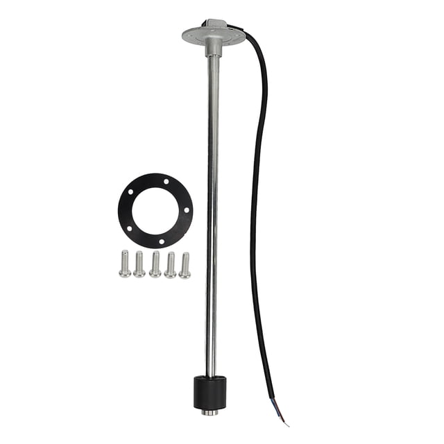 Unidad de envío de tanque de combustible 0 a 190 ohmios 16in IP67 Sensor de nivel de agua y combustible de acero inoxidable para barco, yate, RV Estándar de la UE