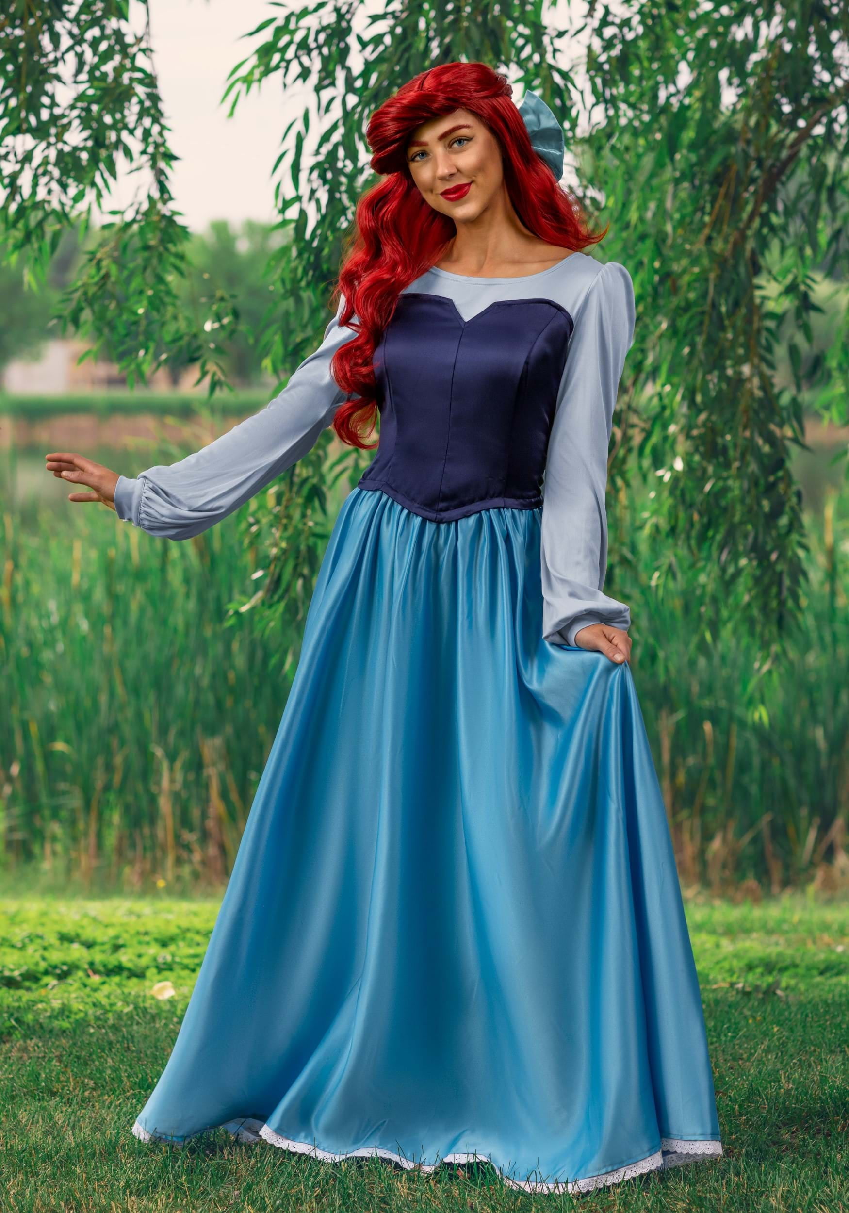 strapless open back dress Ariel Little Mermaid Dress  Mermaidcosplay