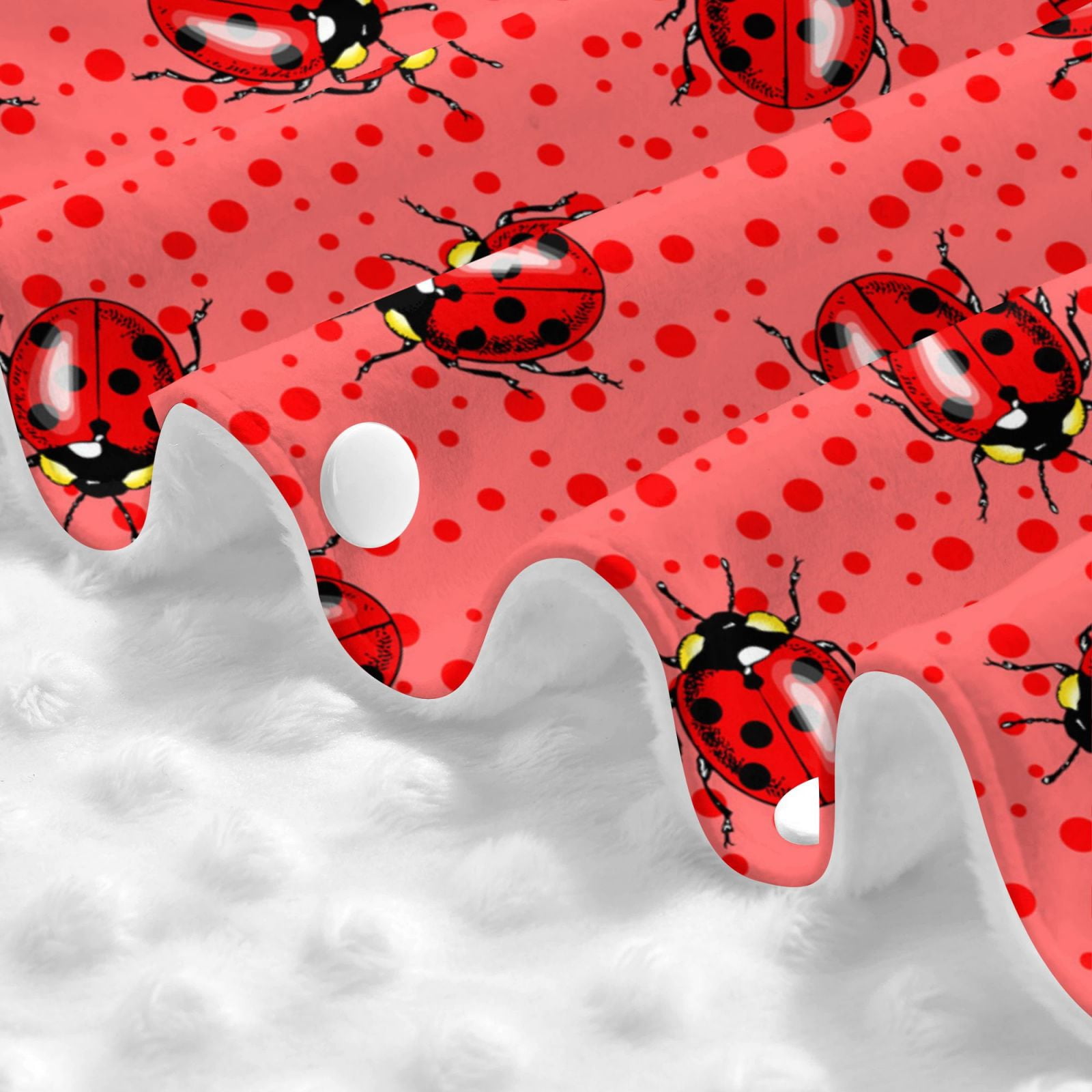 Car Seat Cover Baby - Ladybugs On Red Polka Dot Breathable Infant Car Seat Cover for Baby Carseat, Lightweight Comfort Baby Essentials Must Haves Newborn Stuff for Girl Boy