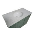 thumbnail image 2 of Horizon 42" Bathroom Vanity with Sage Green Cabinet and Engineered Carrara Top, 2 of 6