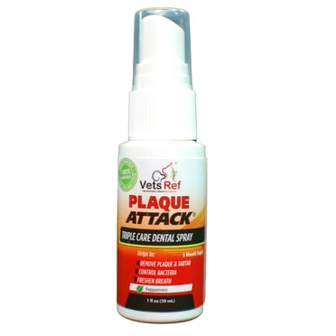 Plaque Attack Spray up to 3 month supply- better breath, teeth and gums
