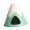 green, variant on kusrkot Pet Hideout Hut Hamsters House for Small Animal Gerbils Cage Accessories violet