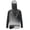 Black Grey Sunset Palm Print, variant on Palm Tree Men’s Quick Dry Hooded Rash Guard, UPF 50+ Sun Protection Fishing Shirt with Breathable Face Cover and Lightweight Feel