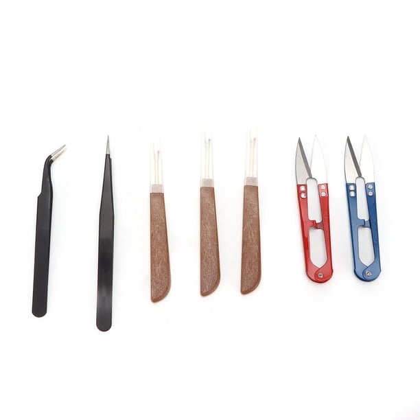 Kit de descosedor de costuras, duradero, de acero inoxidable, con asas prácticas, para quitar hilos de costura, bordado y acolchado.