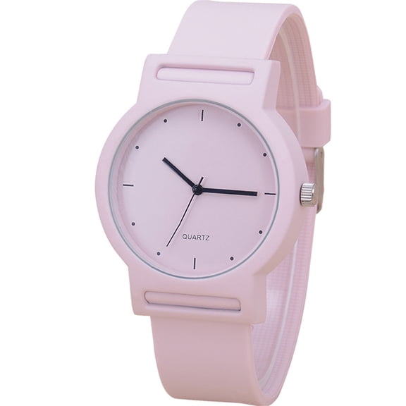 Resicozy Women Leather Wrist Watch Simple Plain Round Dial Lightweight Casual Daily Fashion Watches A One Size