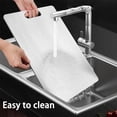thumbnail image 4 of Stainless Steel Double Sided Chopping Board, Pure Titanium Cutting Boards, Double-Sided Kitchen Chopping Board Easy to Clean Durable, Dishwasher Safe, 4 of 7