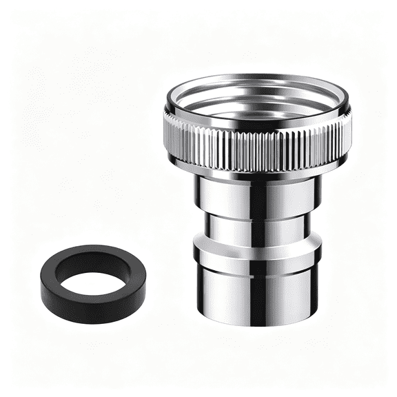 ZHZFKQ Universal Faucet Adapter Kit with Snap-On Design,15/16”-27 Male to 55/64”-27 Female Thread Converter for Portable Dishwasher/Sink Hose/Aerator Sink to Hose Adapter