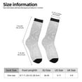 thumbnail image 2 of Honeii Silver Glitter Print Adult Socks,Crew Socks,Casual Calf Socks,Daily Wear Socks for Men & Women, Perfect for Sports, Casual and Everyday Use, 2 of 6