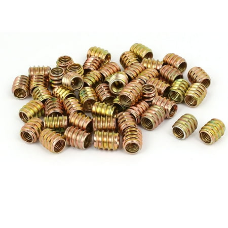 

Wood Furniture Insert Screw E-Nut Bronze Tone M8 x 15mm 50pcs