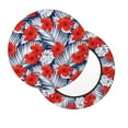 thumbnail image 2 of Bingfone Leaves And Flowers Padded Round Bar Stool Cover Cushion with Elastic Fabric Round Chair Seat - Leaves And Flowers, 2 of 7