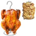 thumbnail image 1 of Soporte vertical para pavo TAILGRILLER de acero inoxidable con pincho, 1 of 8