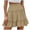 *Khaki, variant on Women's High Waist Tiered Ruffle Flowy A Line Mini Skirt,Casual Summer Swing Skirt Black,Women's Plus S
