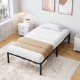 thumbnail image 4 of Bed Frame - Sturdy Metal Platform Twin Size,Metal Bed Frame Heavy Duty Steel Slat Support,Easy Assembly Noise Free with Storage Space No Box Spring Needed, 4 of 9
