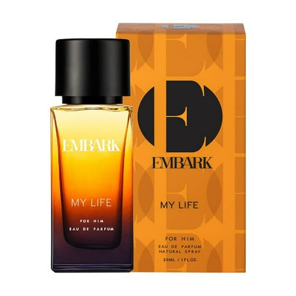Embark My Life For Him Eau de Parfum pour Homme 30 ml, 1,01 Fl. Oz. / Parfum Longue Tenue de Qualité Supérieure pour Garçons - avec des Notes de Yuzu, Lavande Française, Fèves Tonka et Muscade / Cadeau Parfait pour Mari, Petit Ami