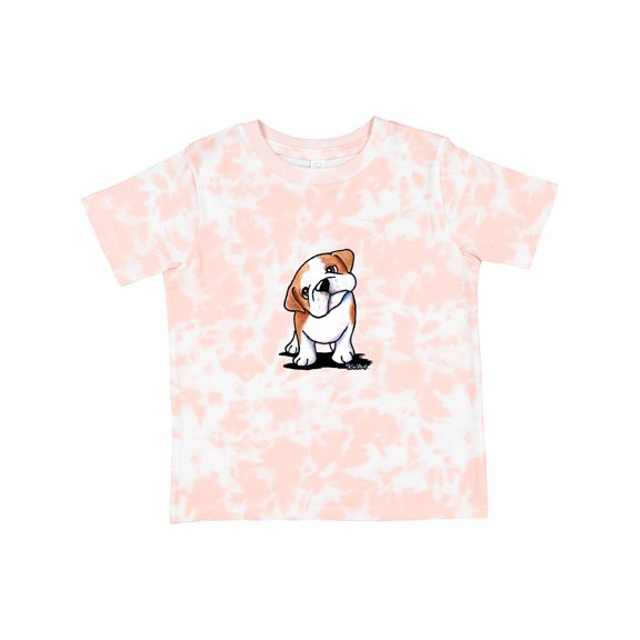 Inktastic Kiniart Bulldog Puppy Boys or Girls Toddler T-Shirt