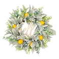 thumbnail image 2 of BKER Summer Wreath All Year Round Wreath Hello Letter Decoration Simulation Lamb Ear Wreath Door Hanging, 2 of 4