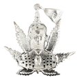 thumbnail image 3 of JOYARIS Dije Jesús Malverde Cannabis Zirconias Plata Solida 925 DM-0001110, 3 of 3