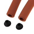 thumbnail image 6 of Foamed Silicone Bike Grips/Anti Handle Grips Cover/Shockproof Bend Handles Grips-9 Colors Matte Brown, 6 of 6