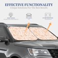 thumbnail image 6 of Picia Simple Fruit 2 Piece Car Windshield Sun Shade Foldable | Foldable Sun Shield for Front Window Blocks UV Rays and Keeps Your Vehicle Cool-Small, 6 of 6