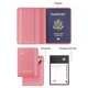 thumbnail image 2 of Funda para pasaporte Stouchi AirTag con ranura RFID, piel rosa, 2 of 7
