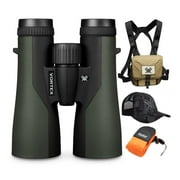 Vortex 10x50 Crossfire HD Roof Prism Binoculars with Harness Case, Cap and Floating Strap Bundle