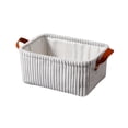 thumbnail image 2 of Large Capacity Baby Storage Basket, Corduroy Nursery Organizer with Handles for Toys, Clothes and Diapers, Soft Storage Bin for Baby Room, Birthday Gift Idea, 2 of 7