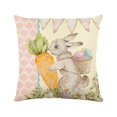 thumbnail image 4 of Fundas de almohada de Pascua, cojines para sofá, fundas de almohada decorativas con cremallera Conejito, 4 of 9