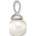 thumbnail image 2 of 14K White Gold 8-9mm Round Fwc Pearl Pendant (15.75 X 8.3) Made In Canada -Jewelry By Sweet Pea, 2 of 7