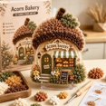 thumbnail image 5 of HomelyJoy Whimsical Village 3D Fabric Poke Art Kit No Sew Cottage Craft Set DIY Storybook House Craft Kits for Adult Beginner Home Decor Handmade Hobby, 1 pc, 5 of 5