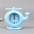 thumbnail image 1 of Alarm clock Cute Cartoon Airplane Pattern Alarm Clock Kids Decoration Bedroom Toys Children Table Clock Colorful Desk Watch Student (Color : A), 1 of 5