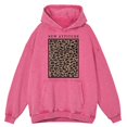 thumbnail image 3 of Sudadera con capucha retro desgastada con textura de leopardo para hombre, sudadera de algodón 100 %, ropa informal holgada de estilo hip hop, 3 of 4