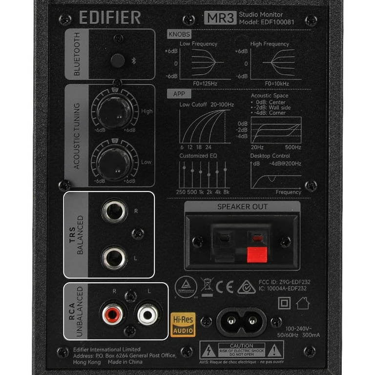 Edifier MR3 ブラック Edifier公式｜高解像度音質と多彩な機能を備えたMR3スピーカー