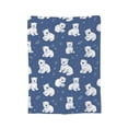 thumbnail image 2 of Cute Polar Bear Fleece Blanket - Lightweight Soft Cozy 60x50, 2 of 6