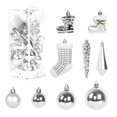 thumbnail image 1 of PENGXIANG 21PCS Plastic  Tree Decor Christmas Decorations Ball Ornament (Light Blue), 1 of 8