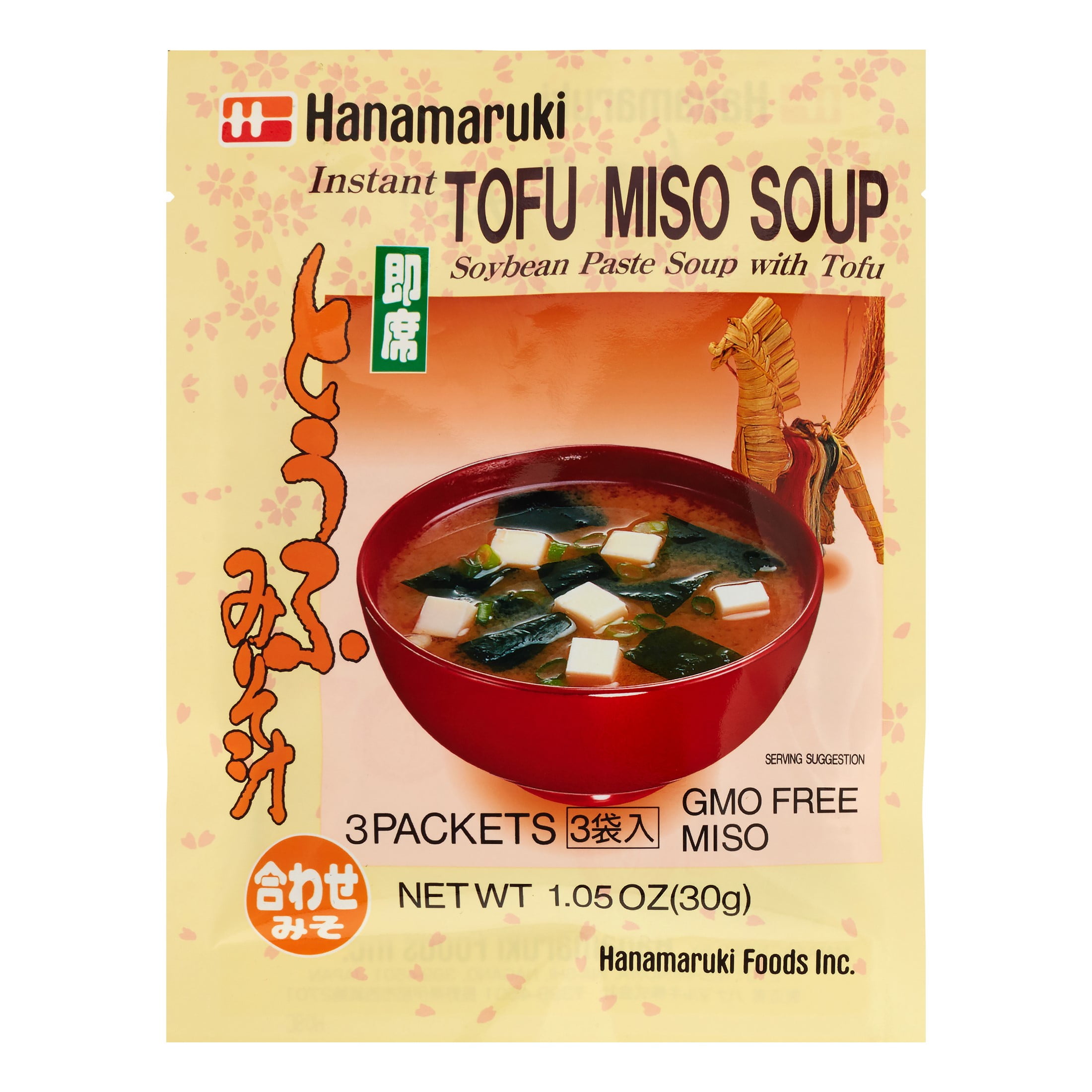 Hanamaruki Instant Tofu Miso Soup (3 packets), 1.05 Oz - Walmart.com