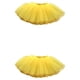 thumbnail image 2 of Qarigey Traje de niño para niña, conjunto de mono de baile de Ballet, ropa de baile, tutú de cuatro capas, Color sólido para vestido Hilo Medio/Amarillo S/ por 0.9-1.3m 2Conjunto, 2 of 6