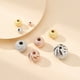 thumbnail image 2 of 10 piezas de cuentas de bola redondas, cuentas espaciadoras plateadas plateadas, suministros de joyería hechos a mano, accesorios para hacer Ropa, zapatos y accesorios Miscelánea EstiloB BlancoOro10MM Qarigey AP010775-20B, 2 of 6