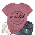 thumbnail image 5 of Trendfront Womens Letter Graphic Tops Crewneck Casual Short Sleeve Loose Fit Tee Trendy Fashion T Shirts Relaxed Pullover Daily Clothing, 5 of 5