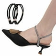 thumbnail image 2 of Correas para zapatos de tacón alto: hebilla de PU/metal, desmontables/antideslizantes, para tacones de mujer, fáciles de ajustar/evitan que se resbalen, 2 of 2