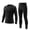 Black, variant on YUSHOW Youth Boys Thermal Base Layer Set Long Sleeve Shirts & Leggings for Sport Soccer Black Size 14