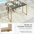 thumbnail image 5 of Sophia & William Patio Outdoor Bar Height Table Wood-grain Table Furniture, 5 of 6
