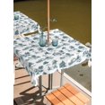 thumbnail image 2 of Outdoor Tablecloth with Umbrella Hole for Patio/Picnic/Party/Camping, Farmhouse Castle Waterproof Table Cloth Square Cover Washable, Country Green Tree Vintage Plants Garden (60"x 60"), 2 of 8