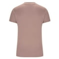 thumbnail image 5 of Women's Short Sleeve Solid Color Crewneck Casual Pullover T-Shirt Tops Blouses Tees Soft Lightweight Breathable Daily Wear Work Office Loungewear Versatile Layering | CSEONE,Khaki L, 5 of 9