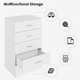 thumbnail image 6 of Homfa 5 Drawers White Dresser, Vertical Dresser with Metal Handles for Bedroom Living Room, 6 of 9