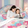 thumbnail image 4 of Manfei 3D-Printed Axolotl Queen Comforter Set,Ocean Animal Comforter Sets Queen,Reversible,3-Piece,1 Comforter and 2 Pillowcases, 4 of 7