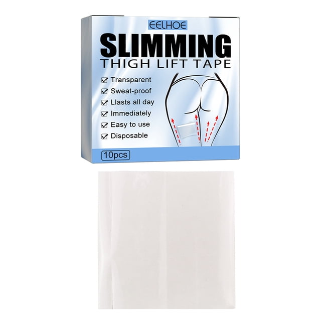 Vogacara 10 unids/bolsa de cinta para levantar los muslos, pegatina adhesiva de ajuste, bolsillo portátil, pierna, piel flácida, levantamiento, Protección de la piel Vogacara CE013862-00B