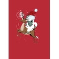 thumbnail image 2 of Men's Lost Gods Santa Yeti  Pull Over Hoodie Red Large, 2 of 4