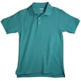 thumbnail image 2 of French Toast School Uniform Unisex Short Sleeve Pique Polo Shirt, 31908 Teal / 18, 2 of 3