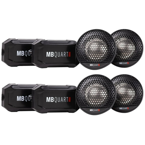 (4) MB QUART FT1-25 50 Watt RMS 1" Car Audio Tweeters   Crossovers